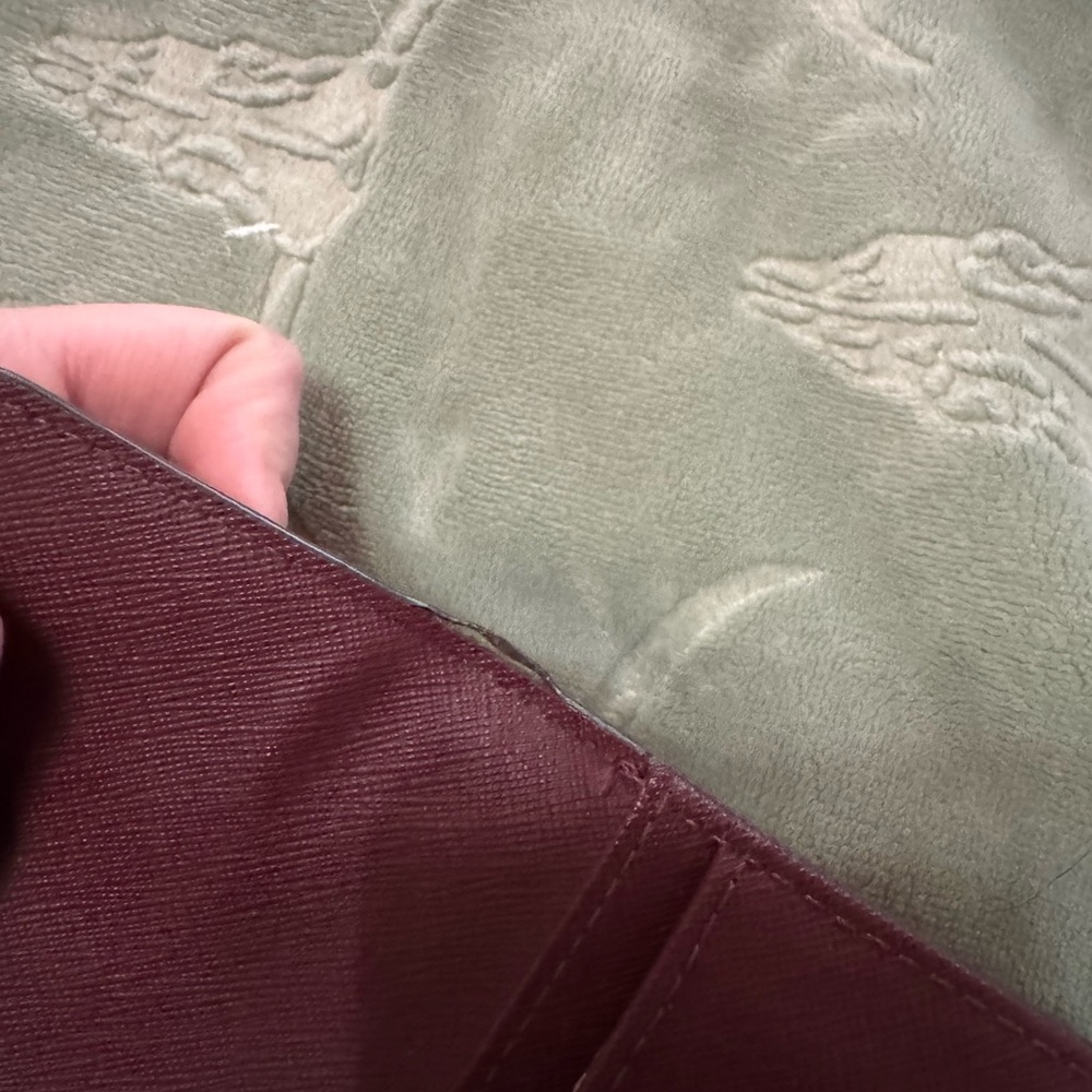 Michael Kors Maroon Signature Wallet - Picture 4 of 7